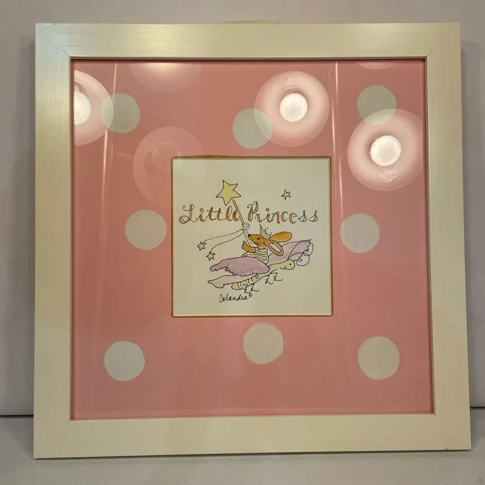Little Princess Framed Wall Art with Bow